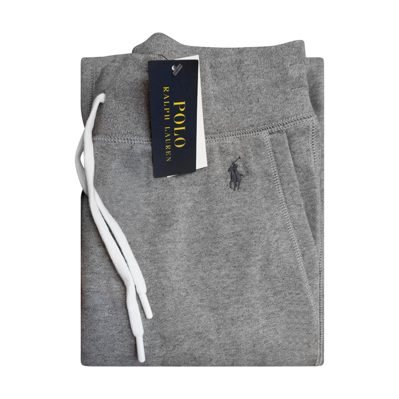 Ralph Lauren Polo Women's Fleece Sweat Pants Jogger Bottoms Grey Heather