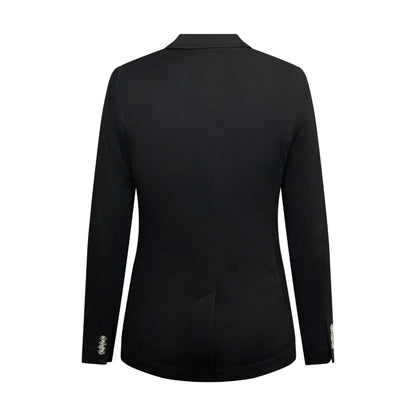 Ralph Lauren Polo Double-Knit Jacquard Blazer Black Women's For Her