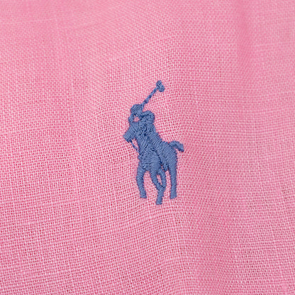 Ralph Lauren Pink Linen Shirt | Custom Fit