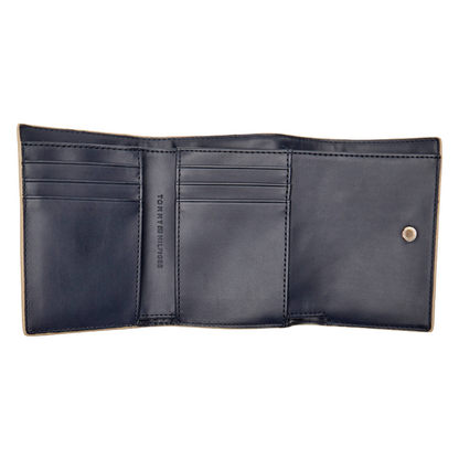Tommy Hilfiger Heritage Medium Flap Wallet Mono Beige Women's