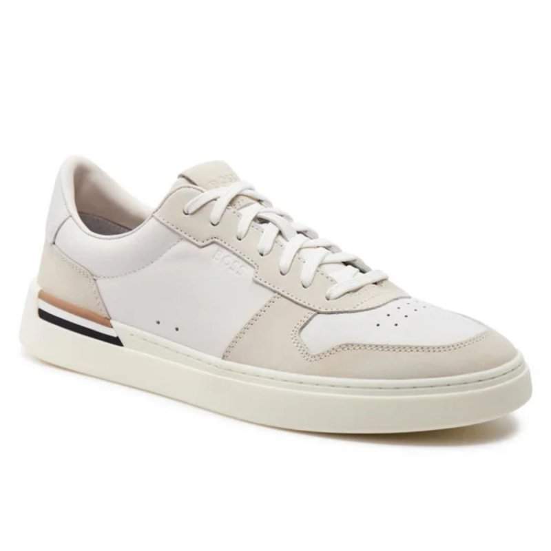 BOSS Clint Men's Leather Trainers Tennis Shoes