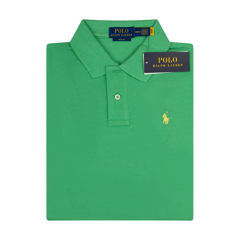 Ralph Lauren Boys Slim Fit Polo | Green