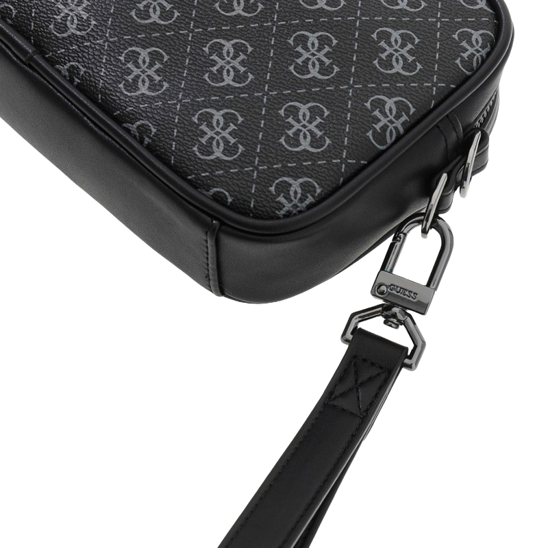 Guess Men's Milano Logo Crossbody Bag Black 