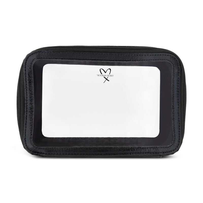 Victoria's Secret Black Makeup Bag See-through