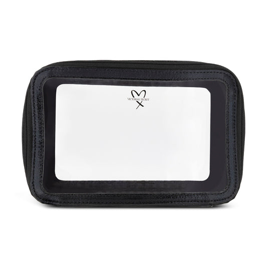 Victoria's Secret Black Makeup Bag See-through