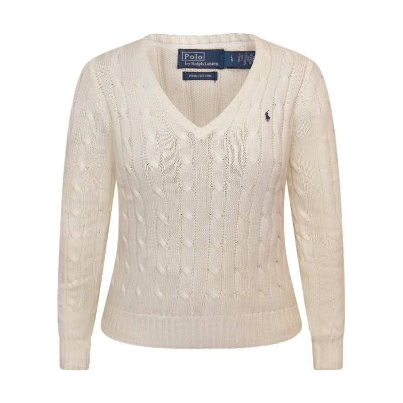 Ralph Lauren Polo Cotton Jumper Cream