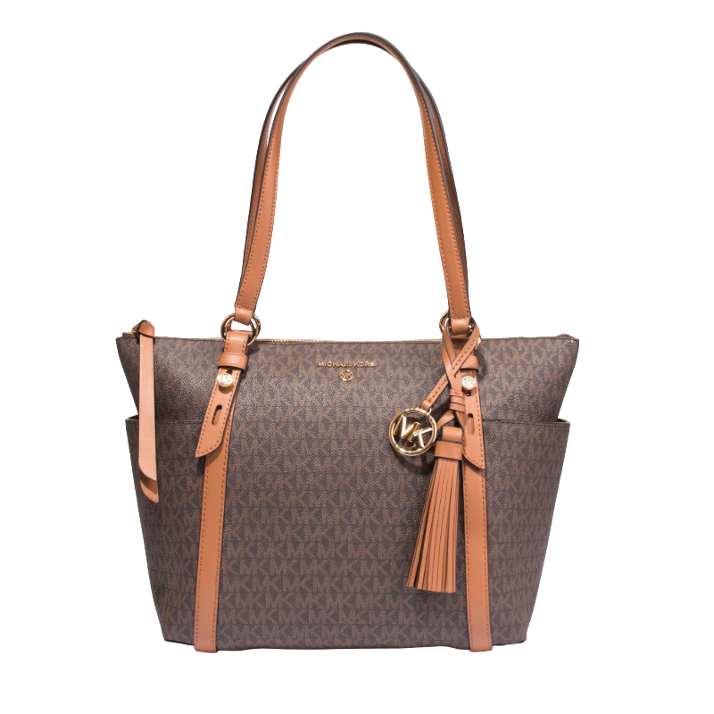 Michael Kors Sullivan Medium Logo Tote Bag Brown/Acorn