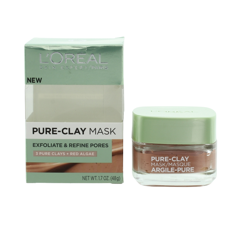 L'Oreal Pure-Clay Mask Exfoliate & Refine Pores 48g