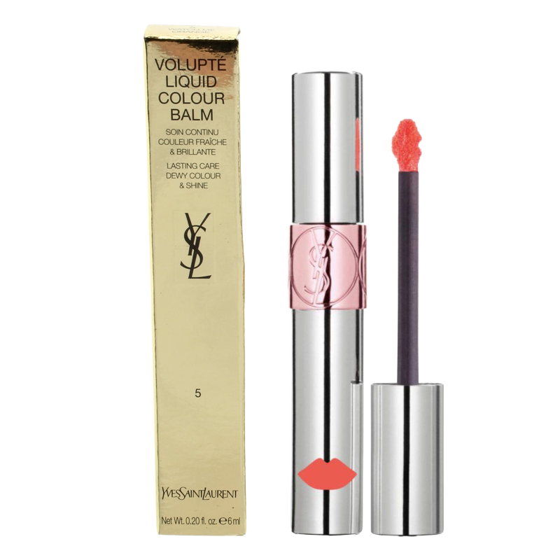 YSL Volupte Liquid Lip Balm 5 Watch Me Orange (Blemished Box)