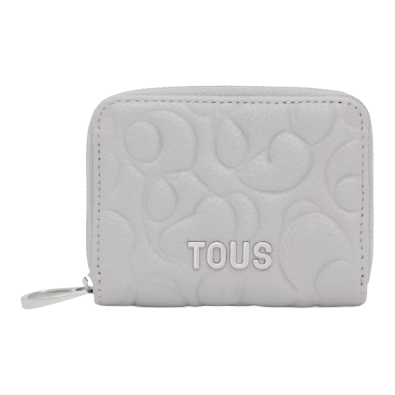Tous Greta Leather Coin Purse Grey