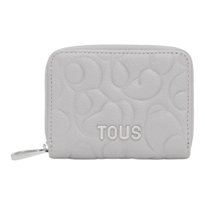Tous Greta Leather Coin Purse Grey