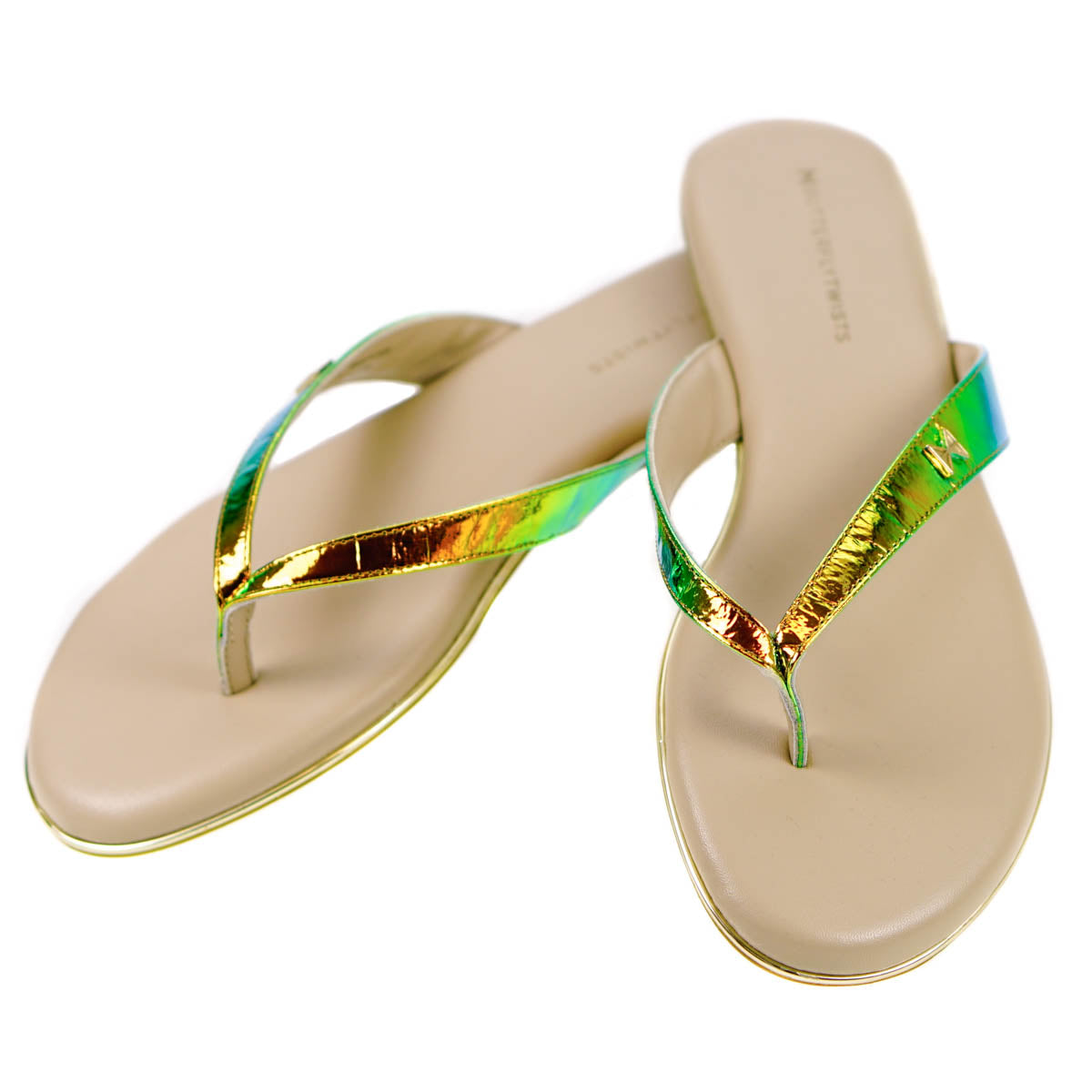 Butterfly Twists Lola Holographic Flip Flops