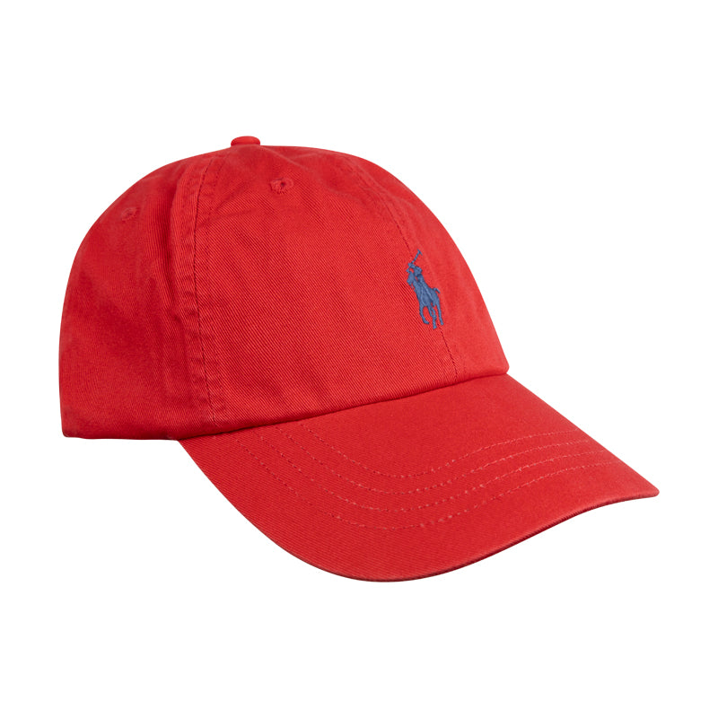 Ralph Lauren Polo Cotton Chino Cap Red One Size