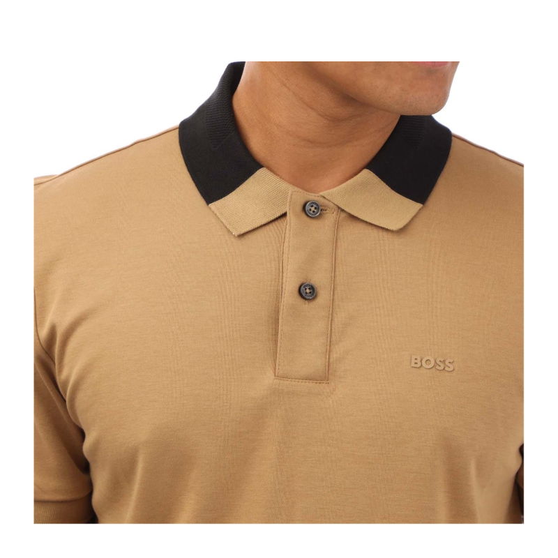 Hugo Boss Phillipson 116 Men's Polo Shirt Medium Beige