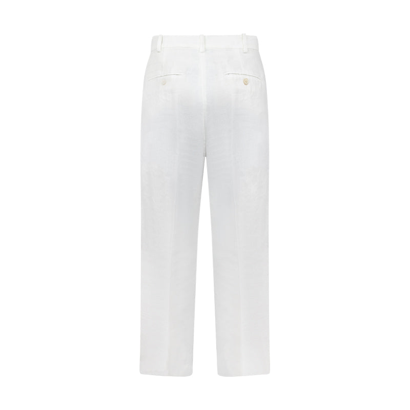 Ralph Lauren Polo Linen Trousers | White