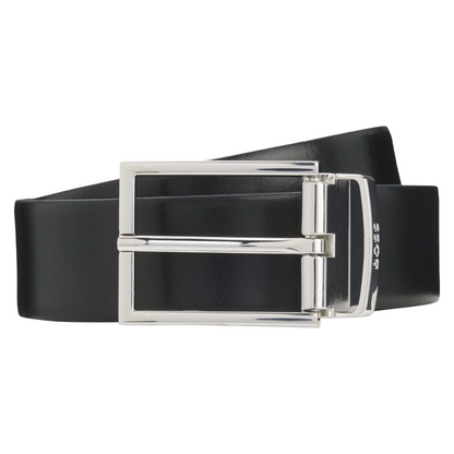 Boss Men's Reversable Belt Olarion Cow Hide Black/Brown (34 inch)