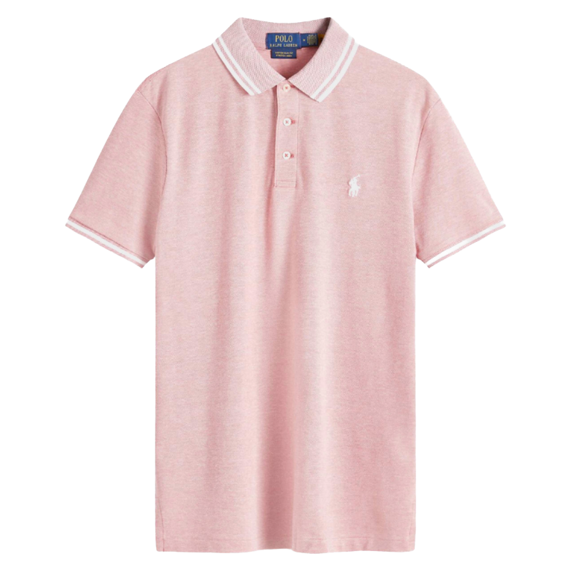 Ralph Lauren Polo Mens Custom Slim Fit Stretch Mesh Polo Shirt Berry 