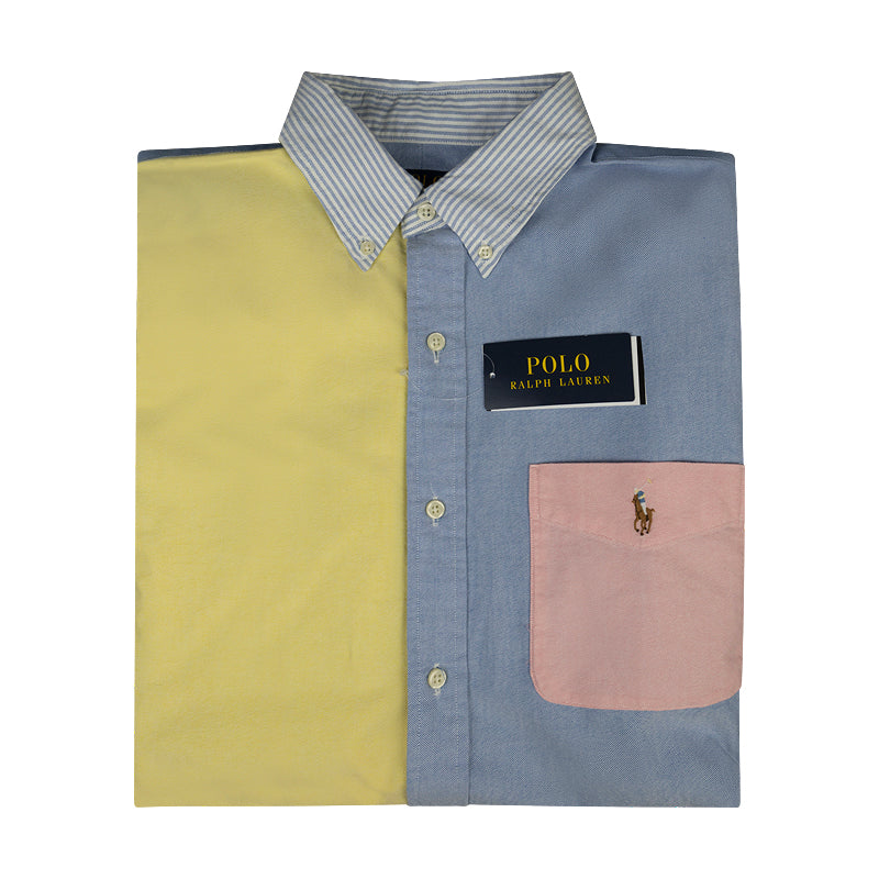 Polo ralph lauren color block shirt best sale