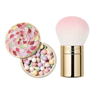 Guerlain Meteorites Light-Revealing Pearls Of Powder & Brush 02 Cool / Rose (Dented Tin)