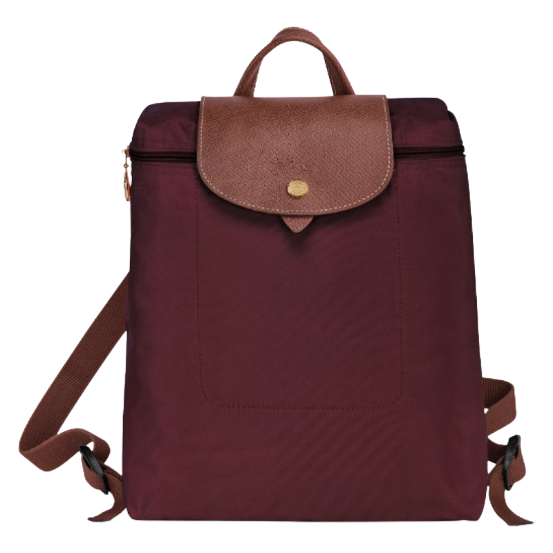Longchamp Medium Le Pliage Backpack Burgundy