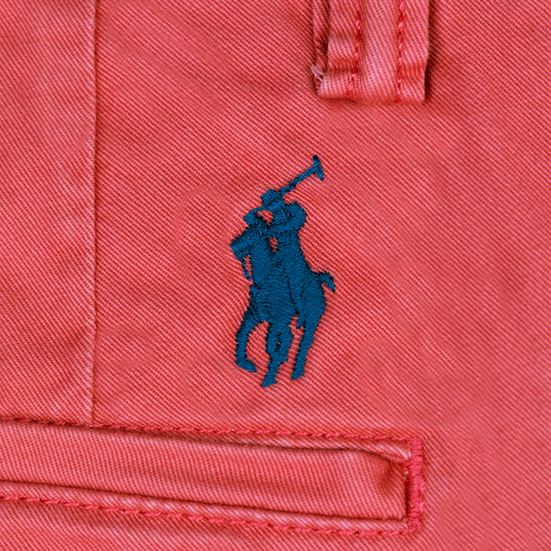 Ralph Lauren Polo Washed Stretch Slim Fit Chino Trousers Nantucket Red