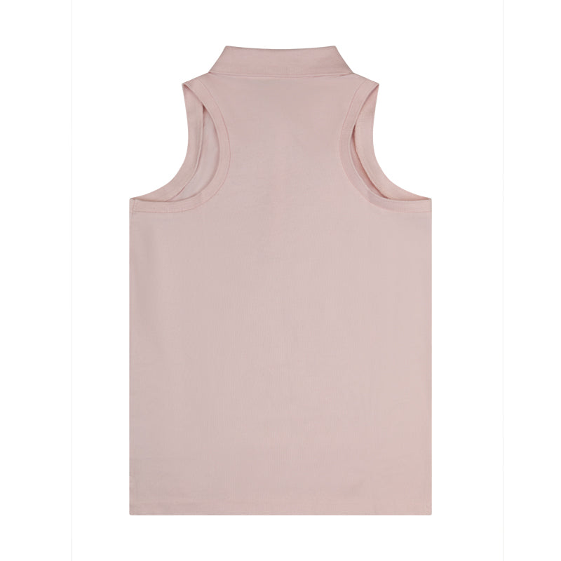 Ralph Lauren Polo Cotton Mesh Sleeveless Polo Shirt Pink