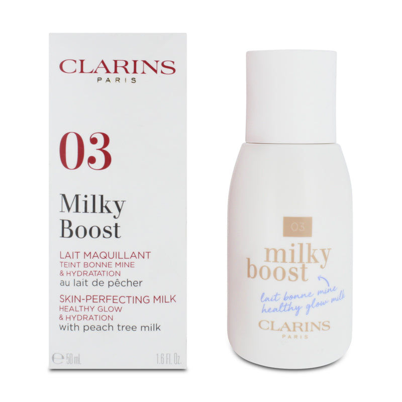 Clarins Milky Boost Skin-Perfecting Milk 03 50ml (Blemished Box)