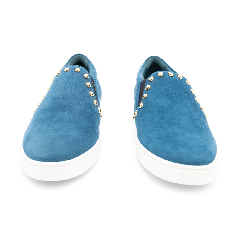 Salvatore Ferragamo Shoes Spargi Cypress Tr Suede Calf Blue Women's