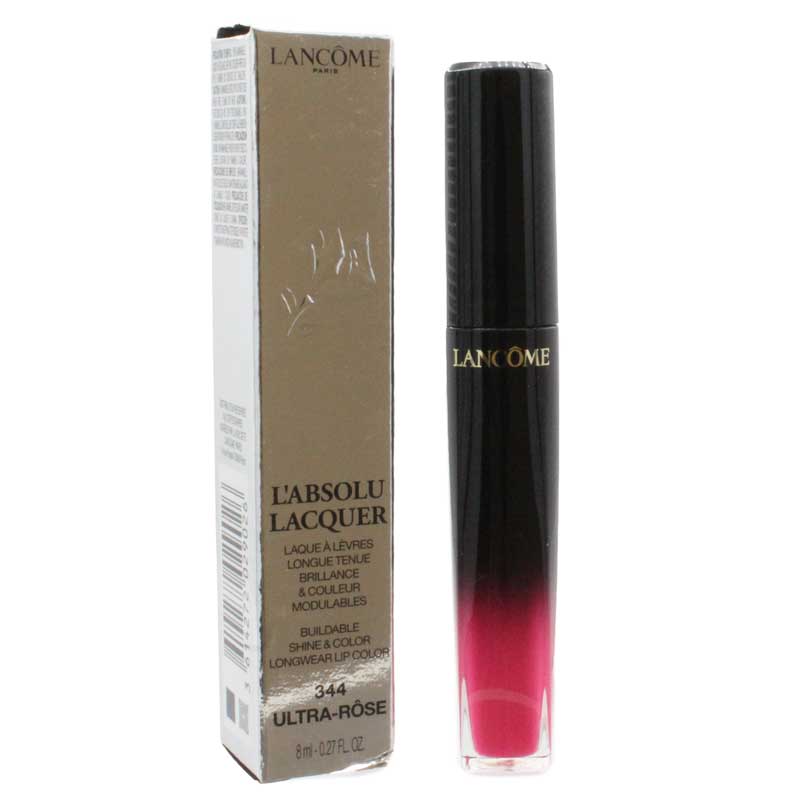 Lancome L'Absolu Lacquer Lipstick 344 Ultra-Rose
