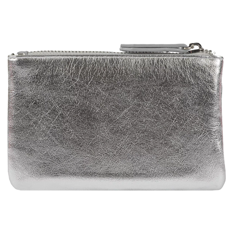 Mario Valentino Women's Mayfair Card Purse Silver