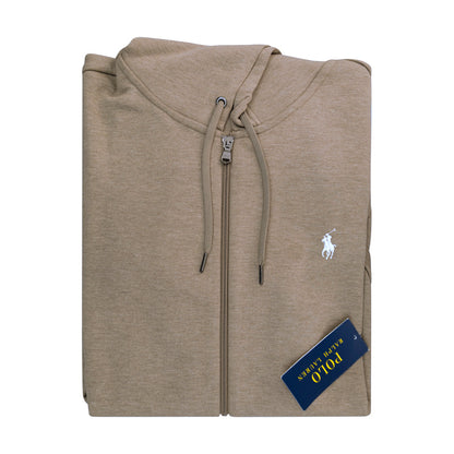 Polo Ralph Lauren Double Knit Full Zip Hoodie Brown