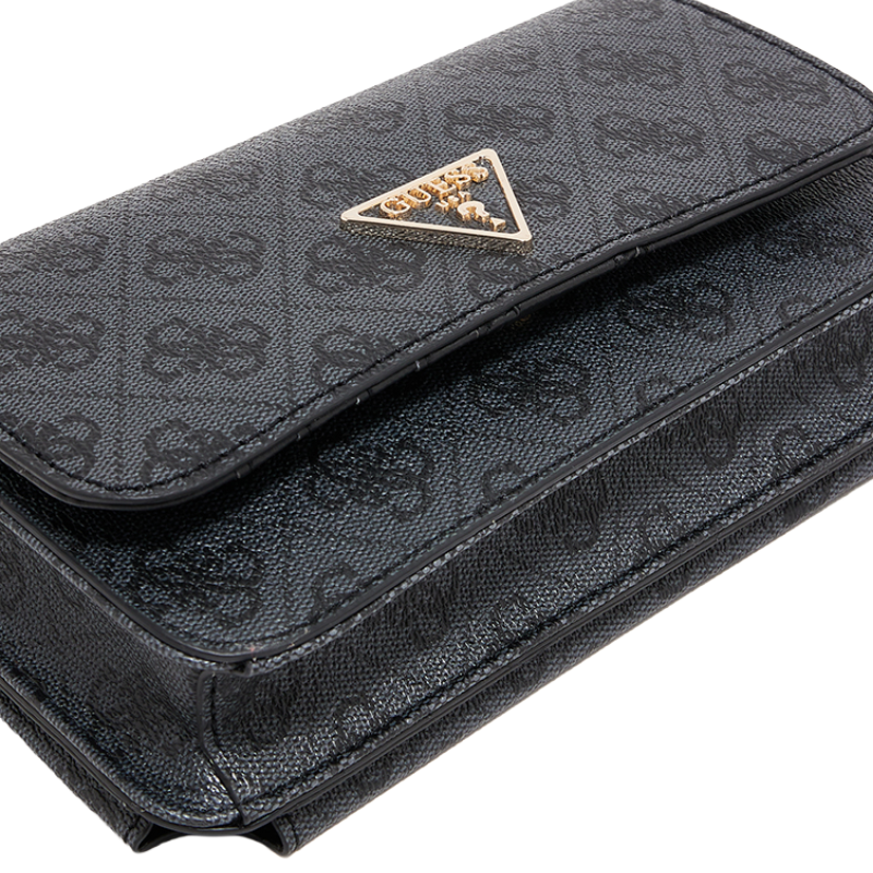 Guess Noelle Mini Cross Body Bag Coal Logo Women's