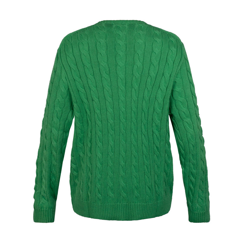 Ralph Lauren Polo Cable Knit Jumper Green