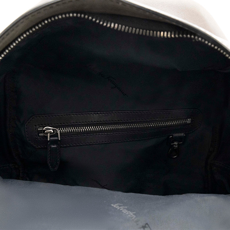 Salvatore Ferragamo Brown Leather Backpack