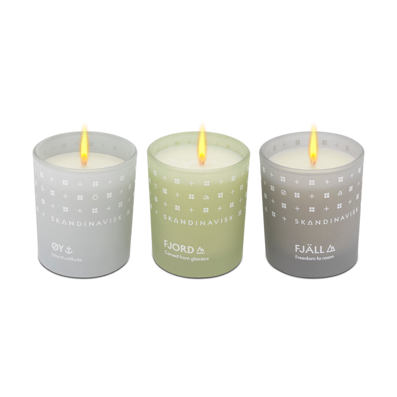 Skandinavisk Explore 3 Mini Scented Candle Set