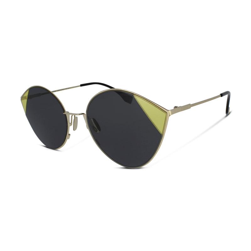 Fendi Gold & Grey Sunglasses FF0341 2F7IR *Ex Display*