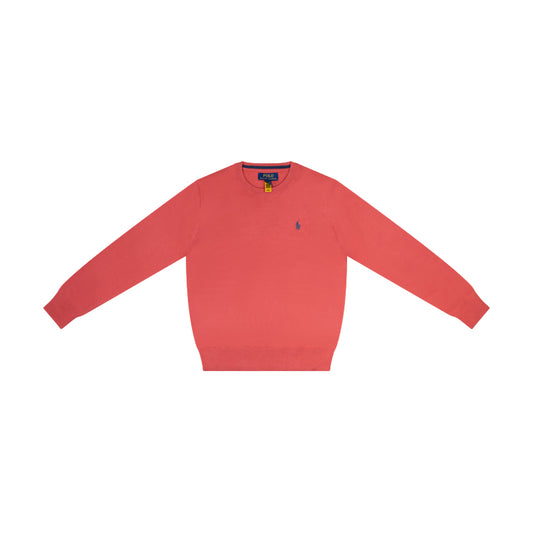 Ralph Lauren Polo Cotton Crewneck Jumper Red