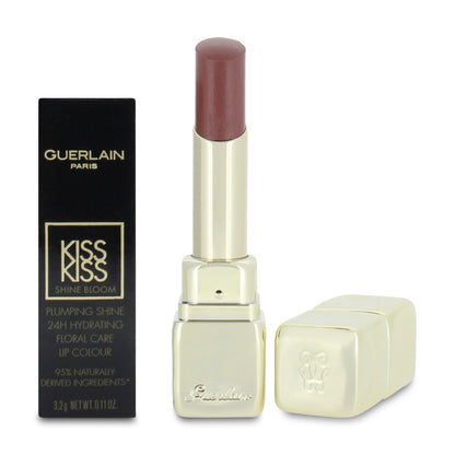 Guerlain Kiss Kiss Shine Bloom Plumping Shine 24H Hydrating Floral Care Lipstick 119 Floral Nude