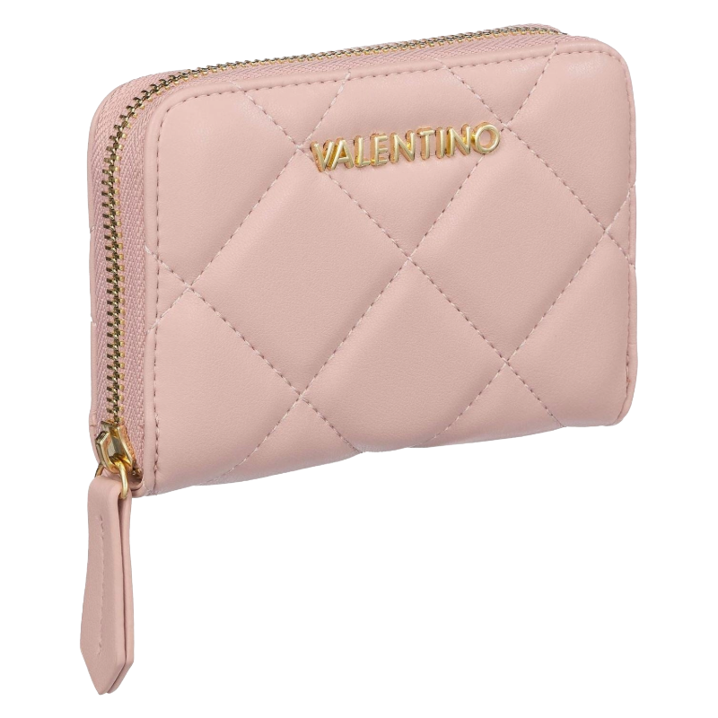 Mario Valentino Ocarina Quilted Wallet Medium Pale Pink Women's