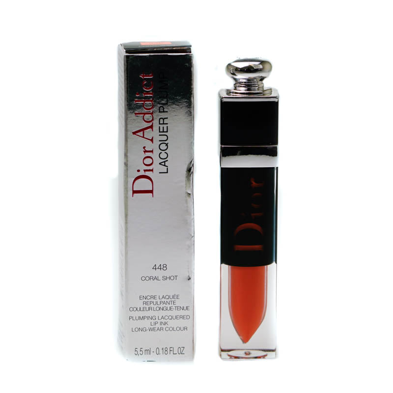 Dior Addict Lacquer Plump Lipstick 448 Coral Shot