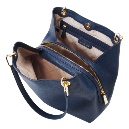 Michael Kors Kensington Large Shoulder Tote Bag Navy