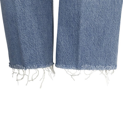 Ralph Lauren Polo High-Rise Relaxed Straight Crop Jeans Blue Women's