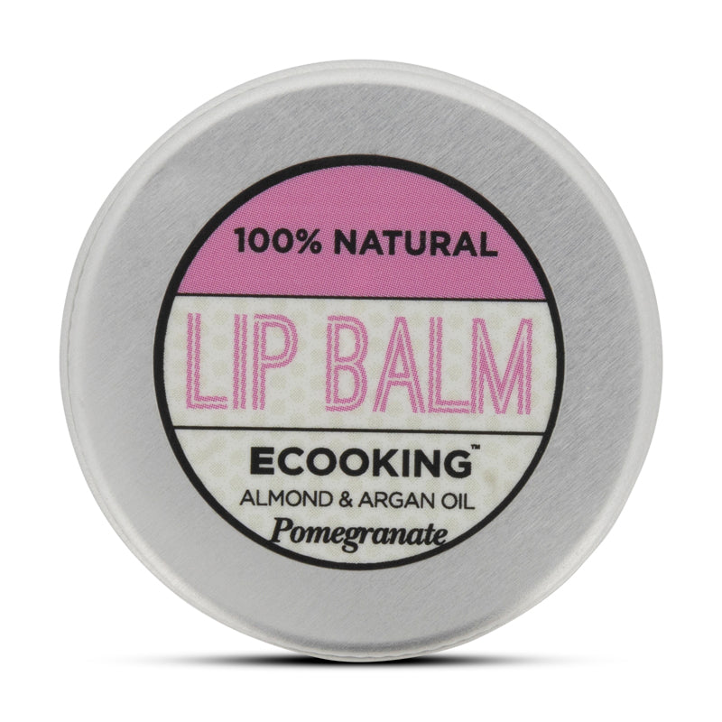 ECooking Almond & Argan Oil Pomegranate Lip Balm 15ml