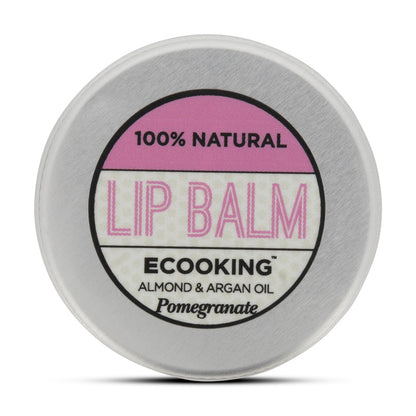 ECooking Almond & Argan Oil Pomegranate Lip Balm 15ml