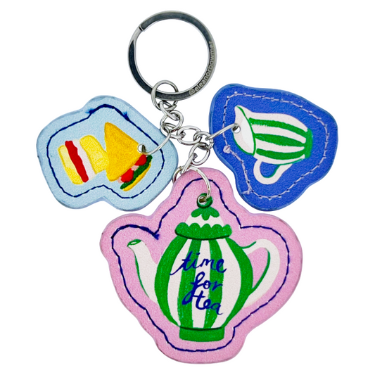 Eleanor Bowmer Time For Tea Charm Keyring