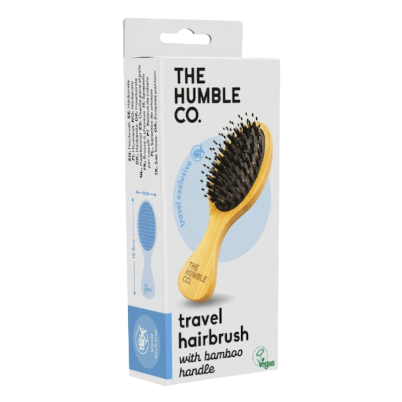 The Humble Co. Travel Hairbrush With Bamboo Handle (Blemished Box)