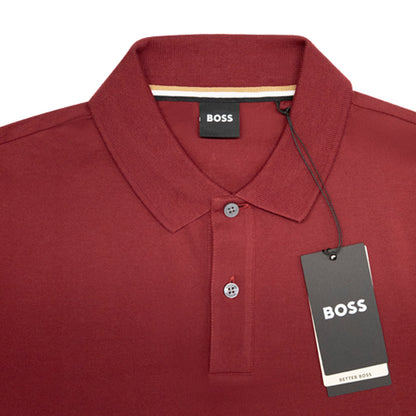 Hugo Boss Pallas Polo Shirt | Dark Red | On Sale