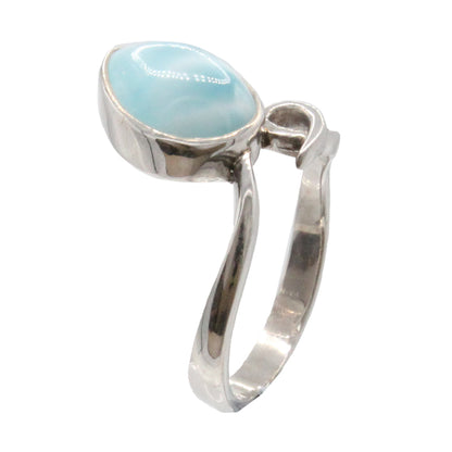 Marahlago Muse Ring Larimar Sterling Silver Size 7