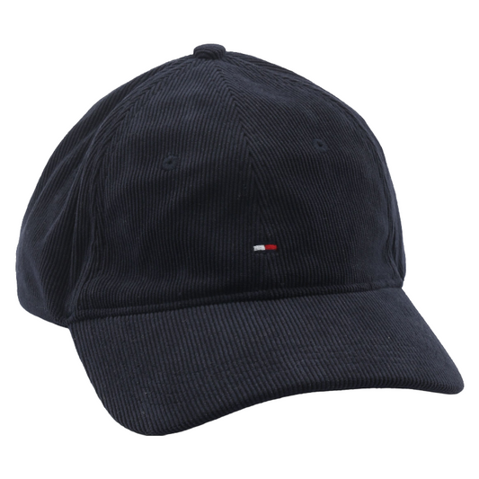 Tommy Hilfiger Men's Corduroy Navy Blue Baseball Cap O/S