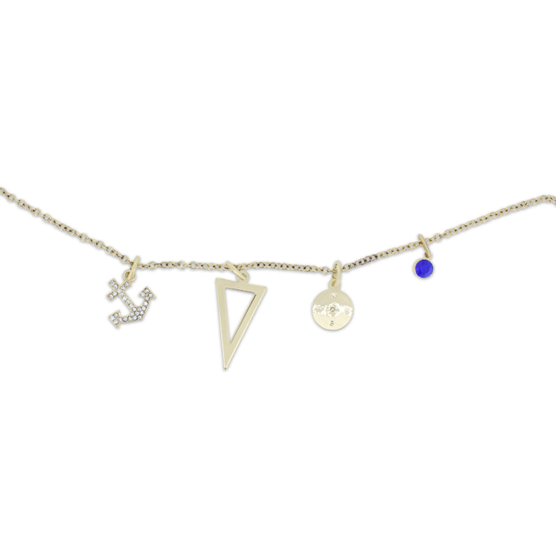 Lovita Gold Necklace Anchors Away